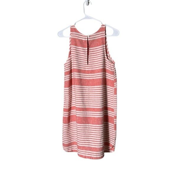 Old Navy Linen Pop Over Dress Size Small Beach Lagenlook Coastal Tropical Lagom - Picture 4 of 8